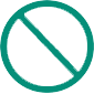 fbicon nosymbol - For HCPs